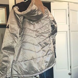Matte Silver Jacket by Six Eight Six